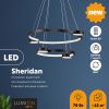 Св-к подвесной димм.с ДУ LED 79W 4088Лм 220V SHERIDAN черный LUMION