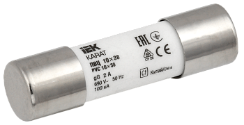 Плавкая вставка цилиндрическая ПВЦ 10х38 2А KARAT IEK