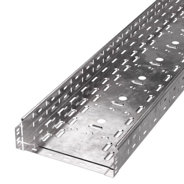 Лоток перфорированный Стандарт 300х80х3000 (0,8 мм) (6 м/уп) Промрукав