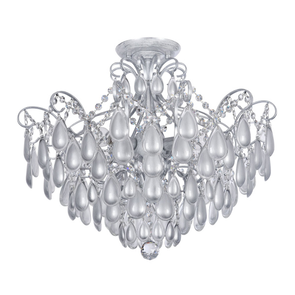 Люстра 6*E14 40Вт Серебро IP20 Chabrol FR2302CL-06S Freya