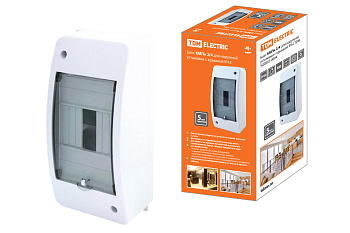 Бокс КМПн 2/4 для наруж. уст. с крышкой IP42 TDM