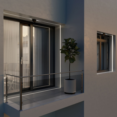 Светодиодный светильник 9Вт 4000К черный IP54 TECHNO (a049995) Elektrostandard