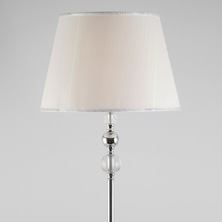 Торшер классический с абажуром 1*E27 60Вт хром IP20 Sortino (01072/1 хром) Eurosvet