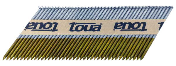 Гвоздь реечный 3.05x90 SMEG по дереву на бумажной кассете тип D34 (2000шт/коробка) TOUA