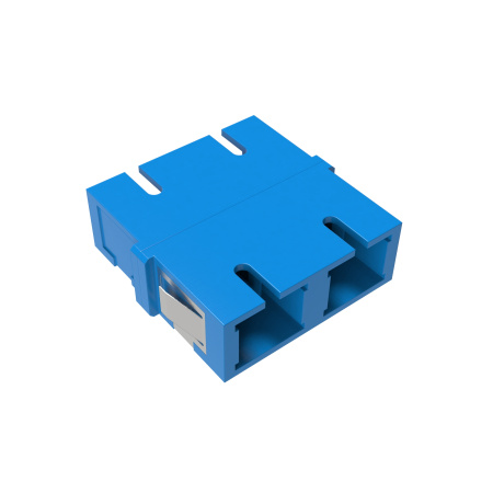 Адаптер SC/UPC-Duplex TOP, OS2, синий DKC
