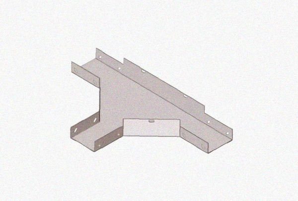 Лоток тройниковый глухой ОТГ 150х65 УТ1,5, горячее цинкование, S1,5