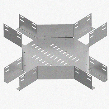 Лоток крестообразный перфорированный КМ 200х80 УХЛ1, горячее цинкование, S1,5