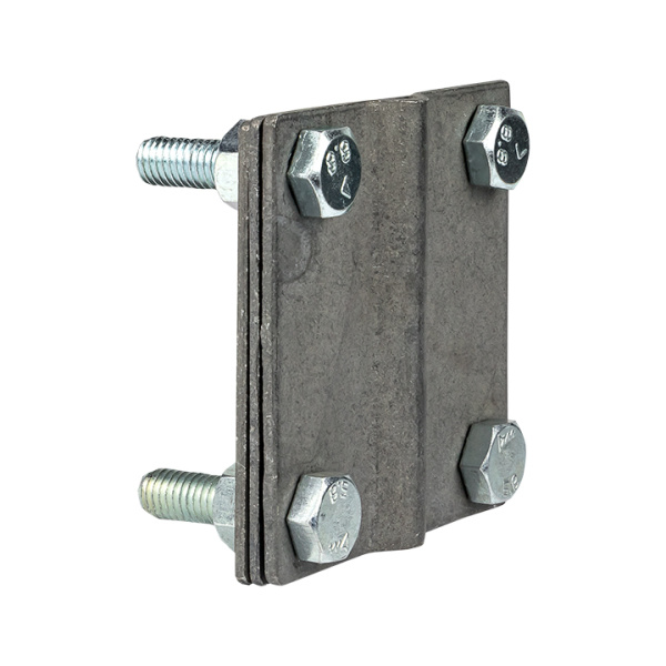 Зажим полоса 40 - прут 10 (3 пластины 70x70мм) HZ PROxima EKF