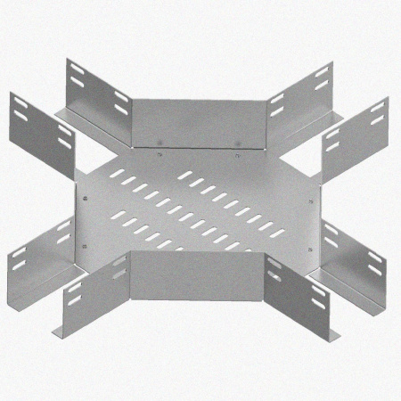 Лоток крестообразный глухой КМГ 100х100 У3, окрашенный, S1,5