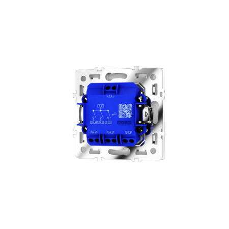 Выключатель встраиваемый Voltum S70 трехклавишный 10А, (белый глянцевый)