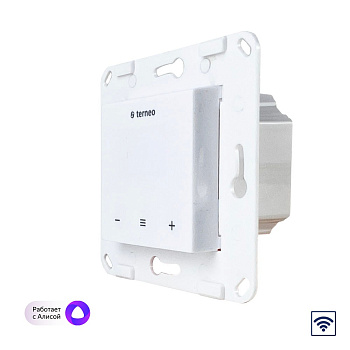 Терморегулятор Terneo SX для рамки Livolo с сенс.упр., Wi-Fi, внешний датчик температуры