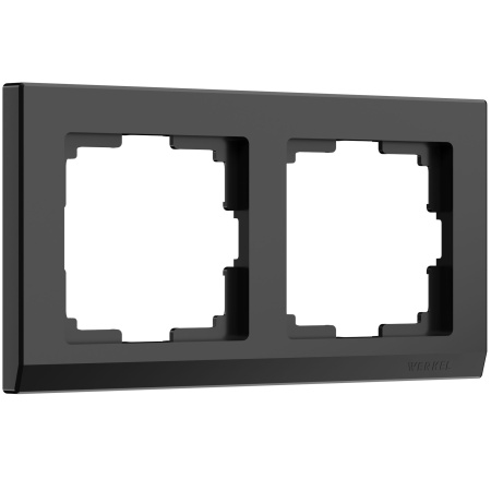 Stark Рамка горизонт/вертик 2 пост . Черный IP20 Werkel