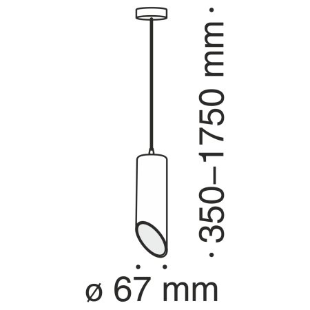 Подвесной светильник 1*GU10 50Вт Белый IP20 Lipari P026PL-01W Technical