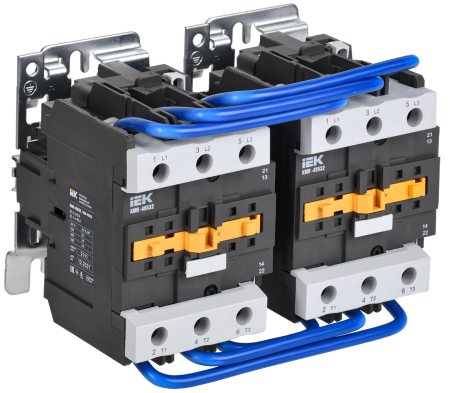 Контактор КМИ-49532 реверс 95А 230В/АС3 2НО;2НЗ IEK