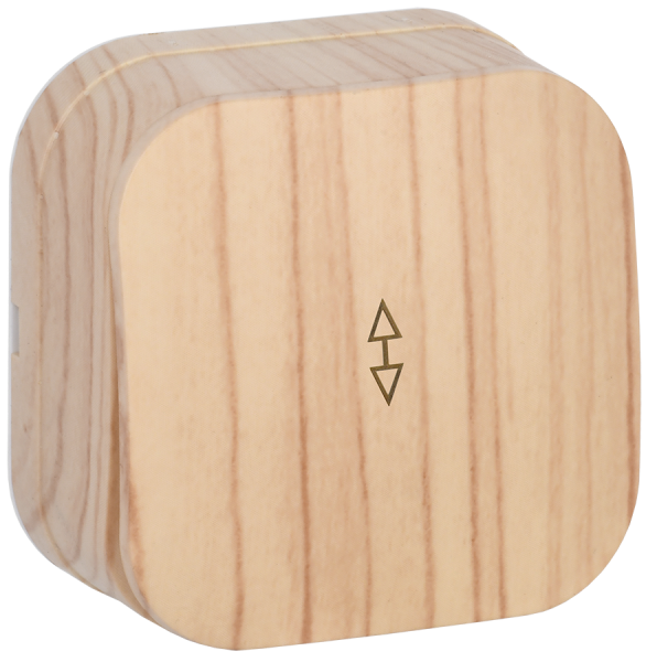 Выключатель 1-клавишный ОУ проходной ВСп10-1-0-ХС 10А GLORY сосна IEK