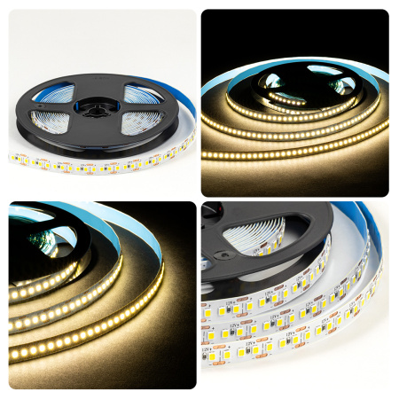 LSE-263 Светодиодная лента 12В, 14,4Вт/м, 1600 лм/м, 4000К, smd2835, 180д/м, IP20, ширина подложки 10мм, 5м, д/б OGM