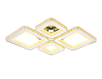 Потолочный светодиодный светильник с пультом FA1726/4 CH хром 3000K/4200K/6400K 108W 690*550*100 (ПДУ РАДИО 2.4G) Ambrella Light