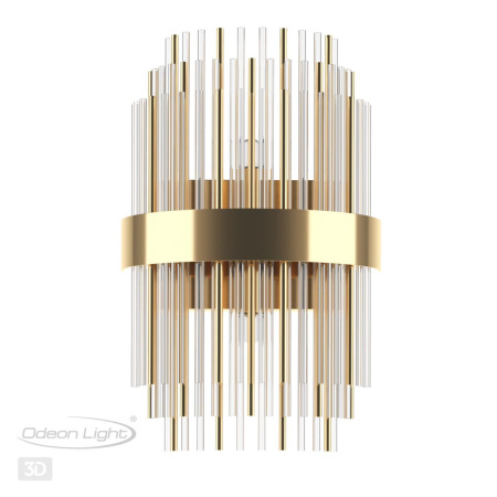 Бра G9 2*40W 220V IDA золотой/металл/стекло ODEON LIGHT