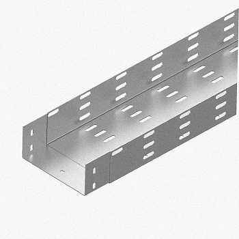 Лоток монтажный цельный перфорированный ЛМЦ300х50х3000 УХЛ1, горячее цинкование, S1,5