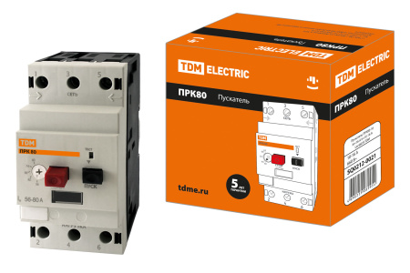 Пускатель ПРК80-16 In=16A Ir=10-16A Ue 660В TDM