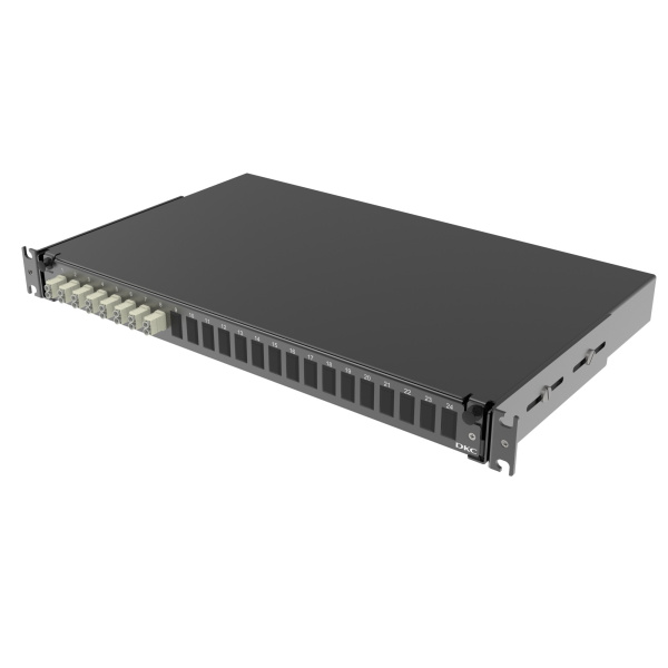 Оптическая полка выдвижная 1U с адатерами 8 х duplex LC ОМ2 в комплекте с лицевой панелью, пигтейлами, сплайс-кассет(ой/ами) и гильзами КДЗС DKC Оптическая полка выдвижная 1U с адатерами 8 х duplex LC ОМ2 в комплекте с лицевой панелью, пигтейлами, сплайс-кассет(ой/ами) и гильзами КДЗС DKC