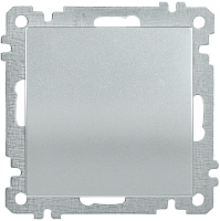 Выключатель 1-клавишный ВС10-1-0-Б 10А BOLERO серебряный IEK