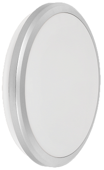 Светильник светодиодный ДПБ 3101 12Вт IP54 4000K круг серебро IEK