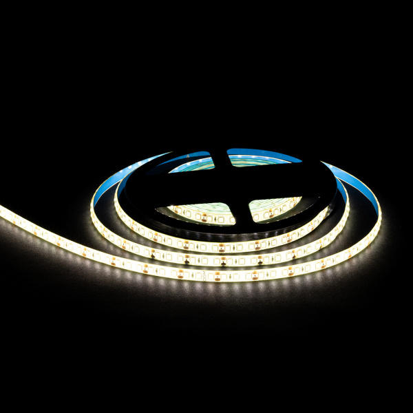 LSE-260 Светодиодная лента 12В, 9,6Вт/м, 840лм/м, 4000К, smd2835, 120д/м, IP65, ширина подложки 8мм, 5м, д/б OGM