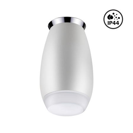 Св-к накл.влагозащ.IP44 GU10 9W 220V GENT белый/хром NOVOTECH