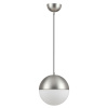 Подвес E27 1*40W PINGA мат.никель/металл/белый/стекло B ODEON LIGHT