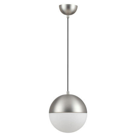 Подвес E27 1*40W PINGA мат.никель/металл/белый/стекло B ODEON LIGHT