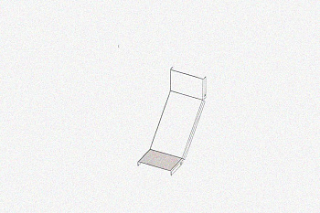 Крышка лотка КЛП 50х65-90 УТ1,5 для поворота трассы вверх на 90, оцинкованный лтст, S1,0