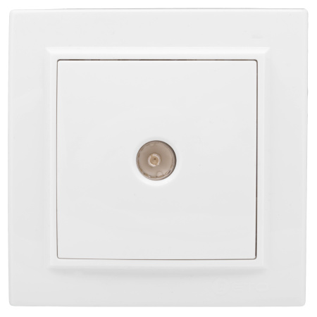 Минск Розетка TV 1-местная СП бел, 75Ом 5-862МГц EKF