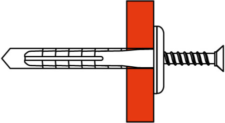 Саморез 4х35 мм с дюбелем C6 DKC