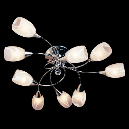 Люстра потолочная 9*E27 60Вт хром IP20 Virginia (2275/9 хром) Eurosvet