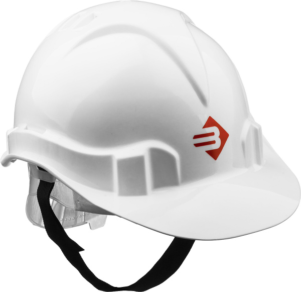 Защитная каска МАСТЕР пластиковый амортизатор, реечный механизм регулировки, универсальное крепление для наушников и щитков (B) ЗУБР