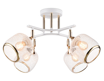 Светильник потолочный TR80175/4 WH/FGD белый/золото E27/4 max 40W D640*260 Ambrella Light
