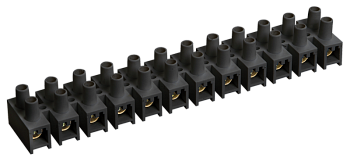 Зажим контактный винтовой ЗВИ-80 н/г 10-25мм2 12пар черный IEK