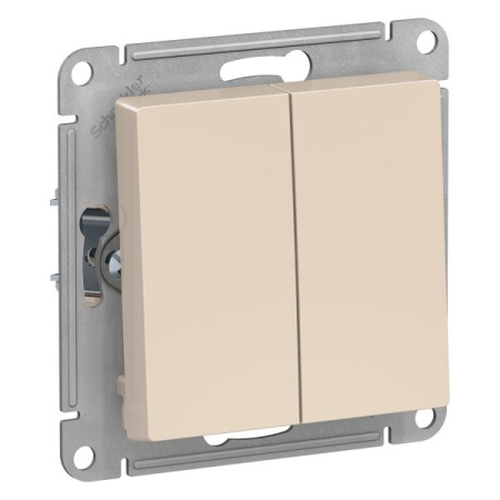 ATLASDESIGN Механизм выключателя СУ 2-кл 10А бежевый IP20 (уп.20шт) Schneider Electric
