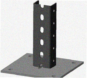 Стойка напольная (потолочная) СНП920 УХЛ1,горячее цинкование, S2,5