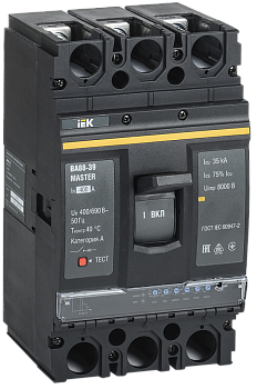 Выключатель автоматический ВА88-39 3П 400А 35кА MASTER с электронным расцепителем IEK