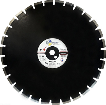 Диск алмазный отрезной 500*25,4*12 Асфальт Серебряная пайка GA776 Trio-Diamond