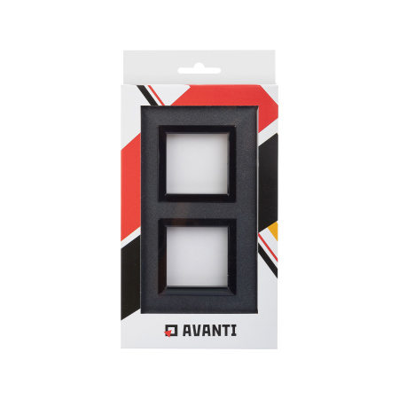 Рамка из металла, "Avanti", графитовая, 2 поста (4 мод.) DKC