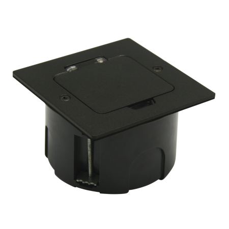 Donel Лючок 2 мод. (1 мод. 45х45 мм.), антрацит, IP44, (с уст. набором)