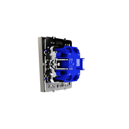 Выключатель встраиваемый Voltum S70 двухклавишный с подсветкой 10А, (кашемир)