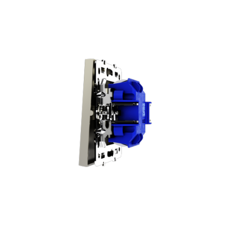 Выключатель встраиваемый Voltum S70 одноклавишный 10А, (шелк)