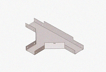 Лоток тройниковый глухой ОТГ 100х100 УТ1,5, горячее цинкование, S1,5