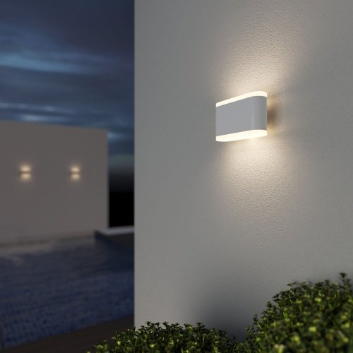 Уличный настенный светодиодный светильник 12Вт 6500К белый IP54 Cover (a041314) Elektrostandard фото 2