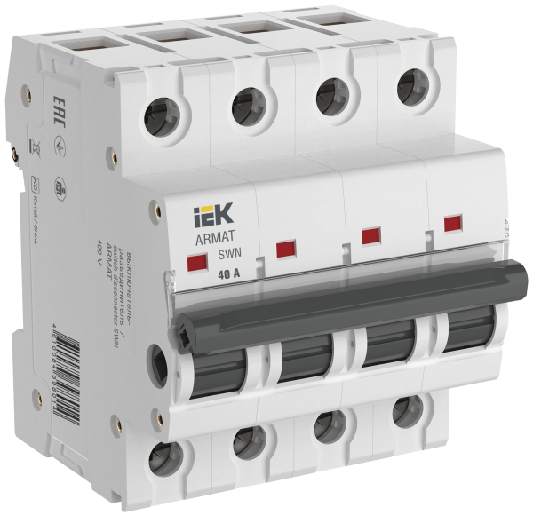 Выключатель-разъединитель SWN 4П 40А ARMAT IEK