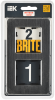 BRITE Рамка 2-мест. РУ-2-1-Бр металл черн. RE AL IEK